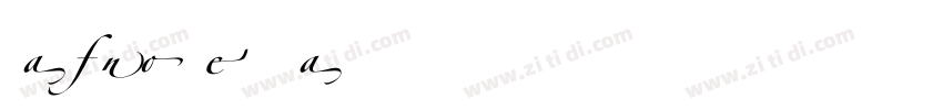Zapfino Regular字体转换